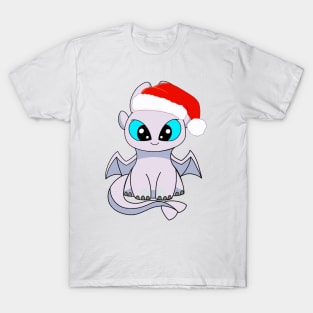 Christmas light fury dragon, how to train your dragon Christmas art, cute baby dragon, httyd T-Shirt